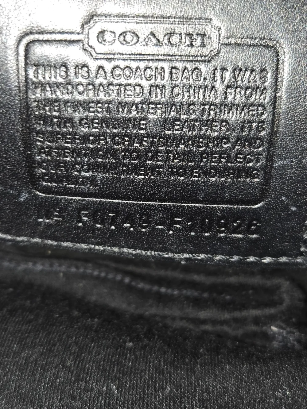 Vintage Y2K Coach Black and Gray Signature Shoulder Bag